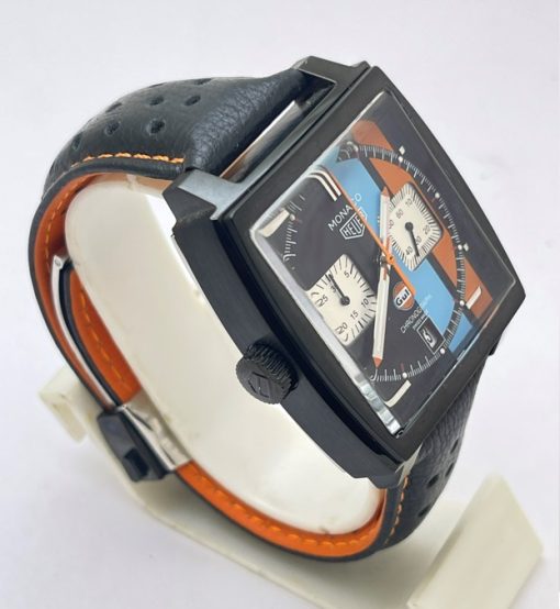 Tag Heuer Monaco Gulf Special Edition Full Black Watch - Image 4