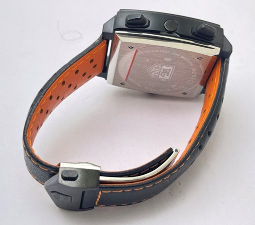 Tag Heuer Monaco Gulf Special Edition Full Black Watch - Image 6