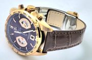 Tag Heuer Grand Carrera Calibre 17 Rose Gold Leather Strap Watch - Image 5
