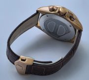 Tag Heuer Grand Carrera Calibre 17 Rose Gold Leather Strap Watch - Image 6