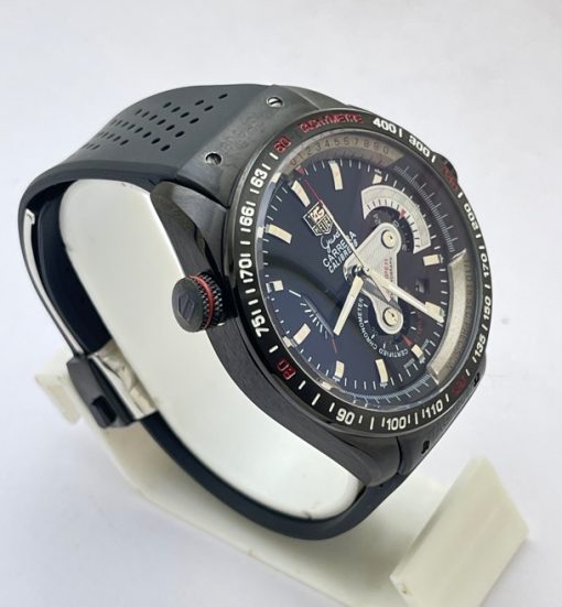 Tag Heuer Grand Carrera Calibre 36 Rubber Strap Watch - Image 4