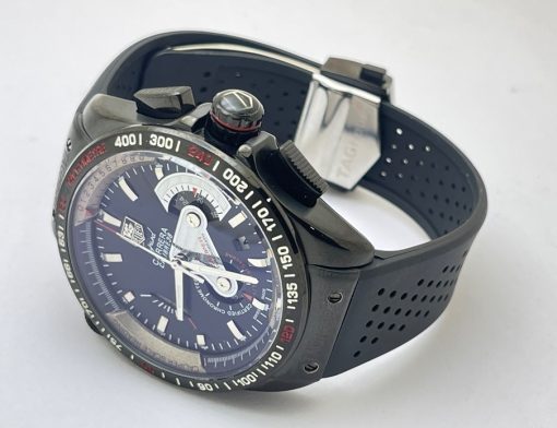 Tag Heuer Grand Carrera Calibre 36 Rubber Strap Watch - Image 5
