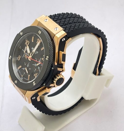 Hublot Big Bang Ceramic Bezel Rose Gold ETA 7750 Valjoux Movement Automatic Watch - Image 3