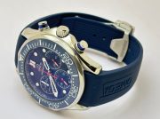 Omega Seamaster Diver 34th America Cup Chronograph Blue Rubber Strap Watch - Image 5