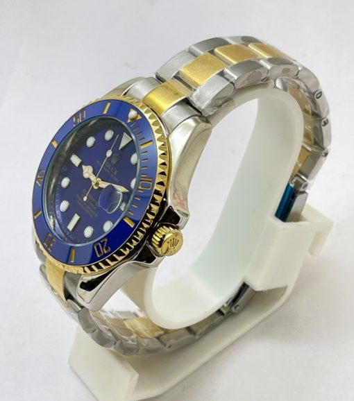 Rolex Submariner Blue Dual Tone Swiss Automatic Watch - Image 3