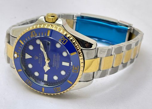 Rolex Submariner Blue Dual Tone Swiss Automatic Watch - Image 5