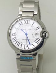 Cartier Ballon Bleu de Steel Swiss ETA Valjoux 7750 Movement Watch - Image 2