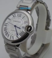 Cartier Ballon Bleu de Steel Swiss ETA Valjoux 7750 Movement Watch - Image 3