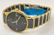 Rado Jubile Diamond Bezel Gold Black Bracelet Watch - Image 5