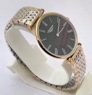 Longines Elegance La Grande Black Dual Tone Watch - Image 4