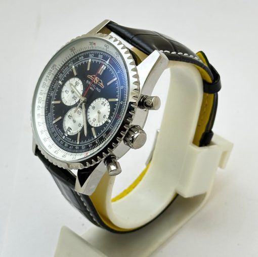 Breitling Navitimer Chrono Leather Strap Watch - Image 3