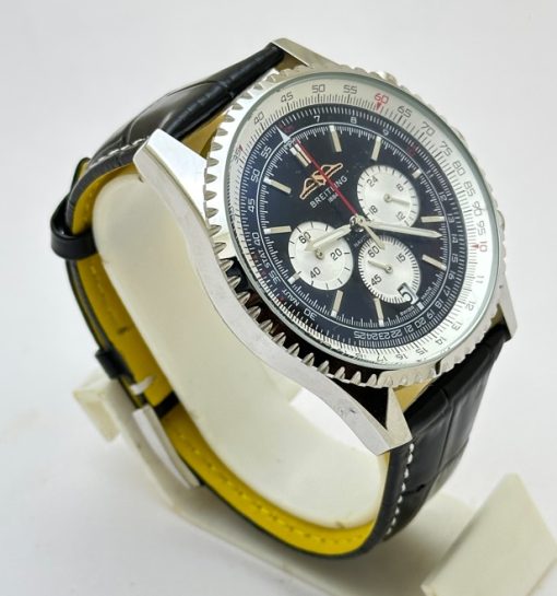 Breitling Navitimer Chrono Leather Strap Watch - Image 4
