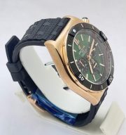 Breitling Chronomat B01 42 Green Dial Black Rubber Strap Watch - Image 4