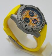 Breitling Endurance Pro Chronometer Steel Yellow Rubber Strap Watch - Image 4