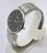 Longines Elegance La Grande Black Steel Watch - Image 3