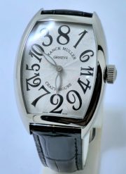 Franck Muller Crazy Hours White Leather Strap Swiss Automatic Watch - Image 2