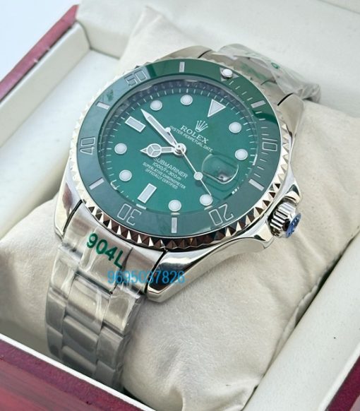 Rolex Submariner HULK Edition Green Dial Steel Bracelet Swiss Automatic Watch - Image 2