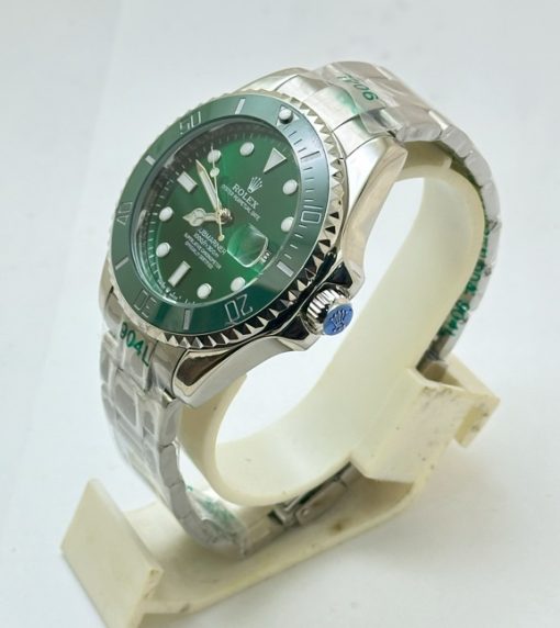 Rolex Submariner HULK Edition Green Dial Steel Bracelet Swiss Automatic Watch - Image 4