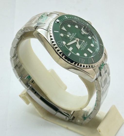 Rolex Submariner HULK Edition Green Dial Steel Bracelet Swiss Automatic Watch - Image 5