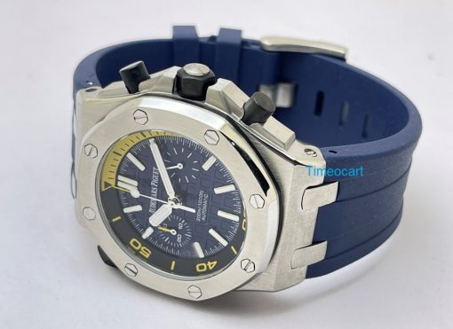Audemars Piguet Diver Chronograph Steel Blue Watch - Image 4