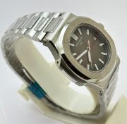 Patek Philippe Nautilus Steel Grey Swiss Automatic Watch - Image 4