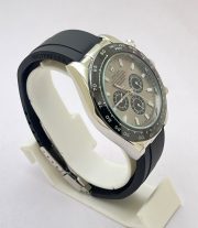 Rolex Daytona Grey Dial Black Rubber Strap Swiss Automatic Watch - Image 4