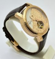 Vacheron Constantin Traditionnelle GMT Tourbillon Lion Swiss Automatic Watch - Image 4