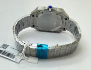 Cartier Santos 100 Steel Green Swiss Automatic Watch - Image 6