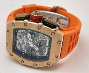 Richard Mille RM11 Rose Gold Orange Rubber Strap Swiss Automatic Watch - Image 5