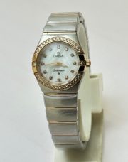 Omega Constellation Diamond Mark Mother Of Pearl Diamond Bezel Ladies Watch - Image 2