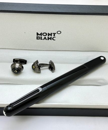 Mont Blanc Rollerball Pen Cufflink Combo - 3