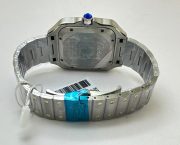 Cartier Santos 100 Dual Tone Black Swiss Automatic Watch - Image 6