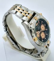 Breitling Chronomat Chronograph Black Dual Tone Watch - Image 4