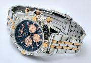 Breitling Chronomat Chronograph Black Dual Tone Watch - Image 5