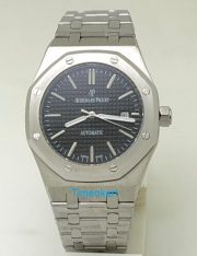 Audemars Piguet Royal Oak Steel Black Swiss Automatic Watch - Image 2
