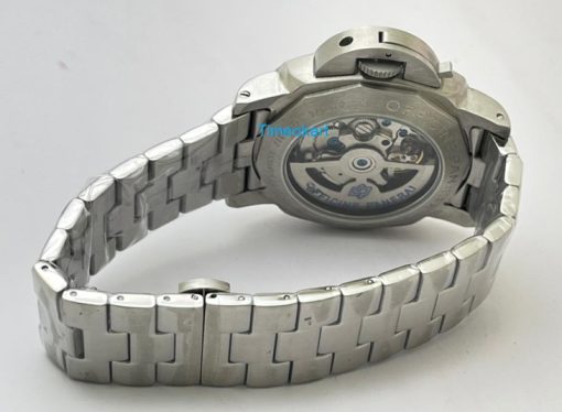 Panerai GMT Blue Steel Bracelet Swiss Automatic Watch - Image 6