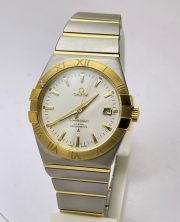 Omega Constellation Double Eagle Gold Bezel SWISS ETA 2250 Valjoux Automatic Watch - Image 2