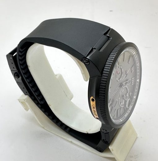 Ulysse Nardin Maxi Marine Smoke Black Swiss Automatic Watch - Image 4