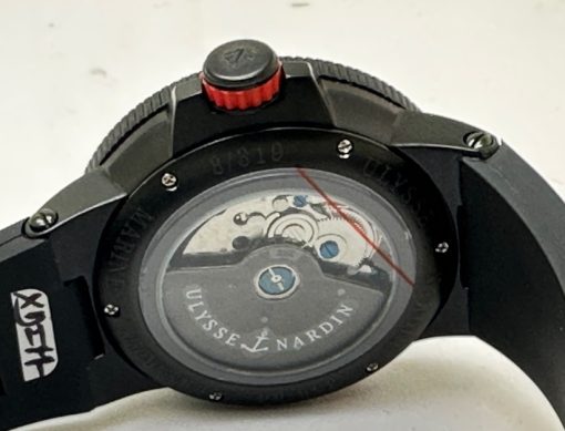 Ulysse Nardin Maxi Marine Smoke Black Swiss Automatic Watch - Image 7