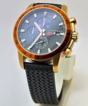 Chopard Mille Miglia Zagato Chronograph Orange Bezel Rubber Strap Watch - Image 2