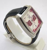 Tag Heuer Monaco Caliber 12 Red & White Watch - Image 4