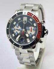 Ulysse Nardin Maxi Marine Diver Chronograph Steel Swiss ETA 7750 Valjoux Automatic Movement Watch - Image 2