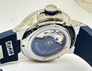 Ulysse Nardin Maxi Marine Steel Blue Rubber Strap Swiss Automatic Watch - Image 7