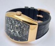 Franck Muller Yachting Anchor Rose Gold Black Strap Swiss Automatic Watch - Image 5
