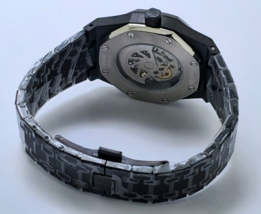 Audemars Piguet Royal Oak Full Black Skeleton Swiss Automatic Watch - Image 6