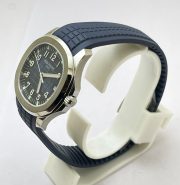 Patek Philippe Aquanaut Steel Blue Rubber Strap Swiss ETA Caliber 5168G Valjoux Movement Automatic Watch - Image 3