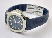 Patek Philippe Aquanaut Steel Blue Rubber Strap Swiss ETA Caliber 5168G Valjoux Movement Automatic Watch - Image 5