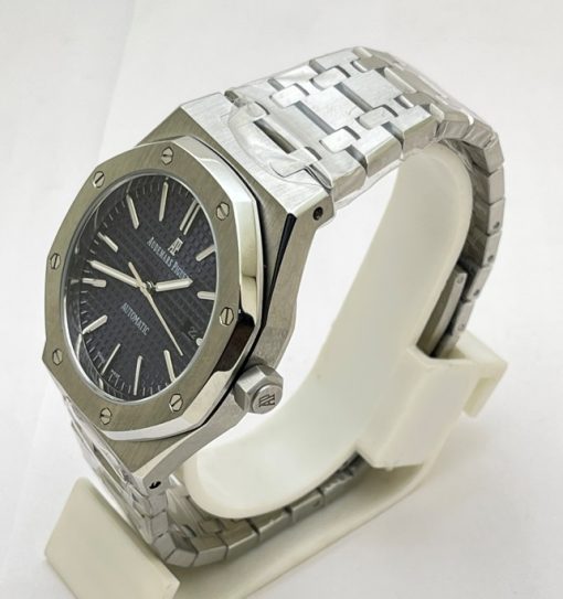 Audemars Piguet Royal Oak Steel Blue Swiss Automatic Watch - Image 3
