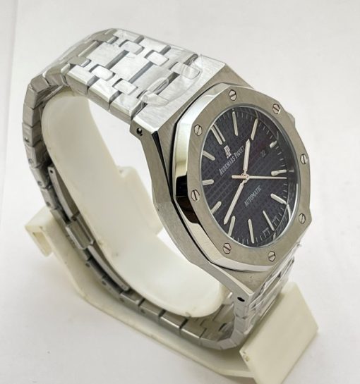 Audemars Piguet Royal Oak Steel Blue Swiss Automatic Watch - Image 4
