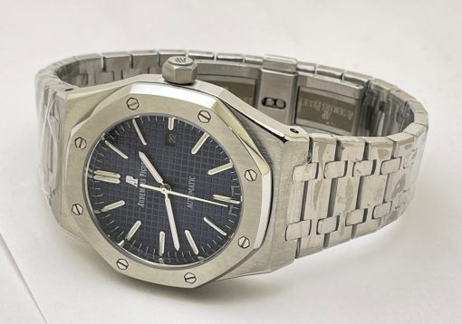 Audemars Piguet Royal Oak Steel Blue Swiss Automatic Watch - Image 5